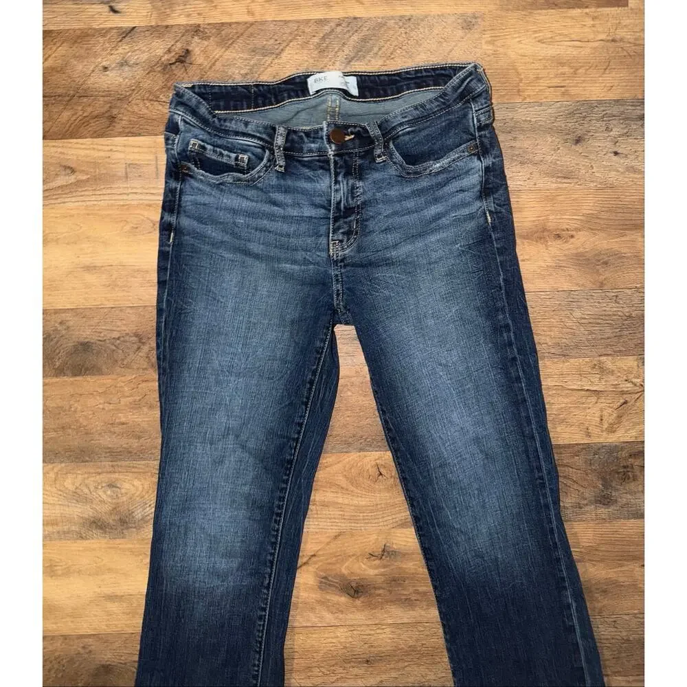 BKE women’s Payton mid rise bootcut blue jeans